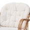 Baxton Studio Aliane Modern Bohemian Natural Brown Antique Rattan Armchair 219-12700-ZORO - alternate 10